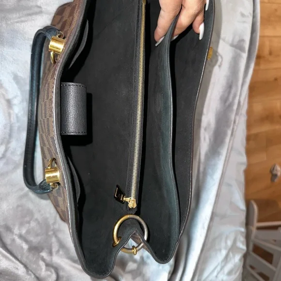 Louis Vuitton Riverside Damier Ebene Satchel Shoulder Bag - Picture 16 of 17